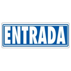 SEÑAL "ENTRADA (SIN INDICADOR)" 175X65 PVC GRIS ARCHIVO 2000 6177-10 GS (Espera 4 dias)